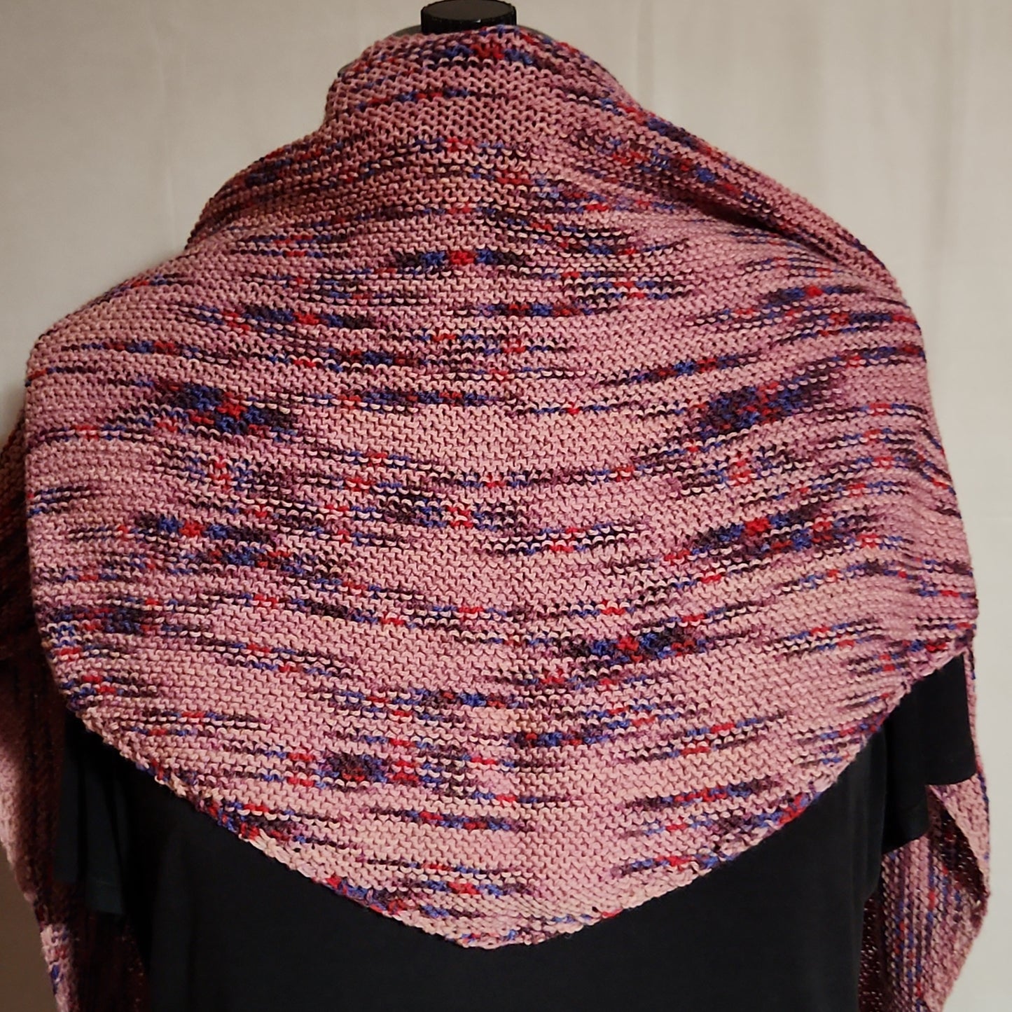 Pink multicolored shawl