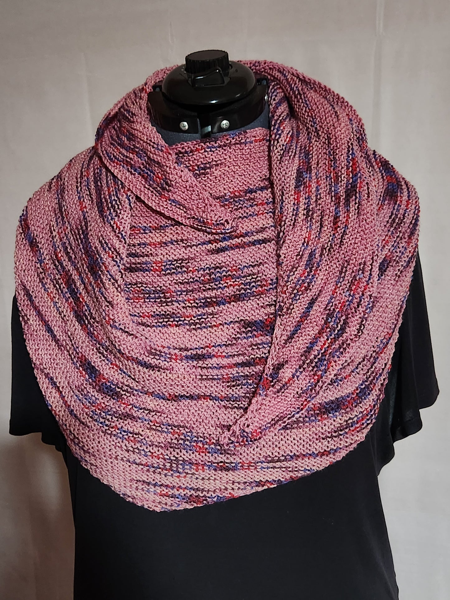 Pink multicolored shawl