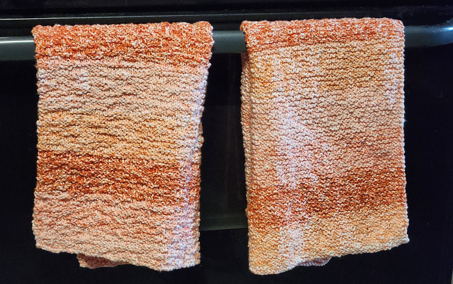 A Set of Hand Knit Dish Towels