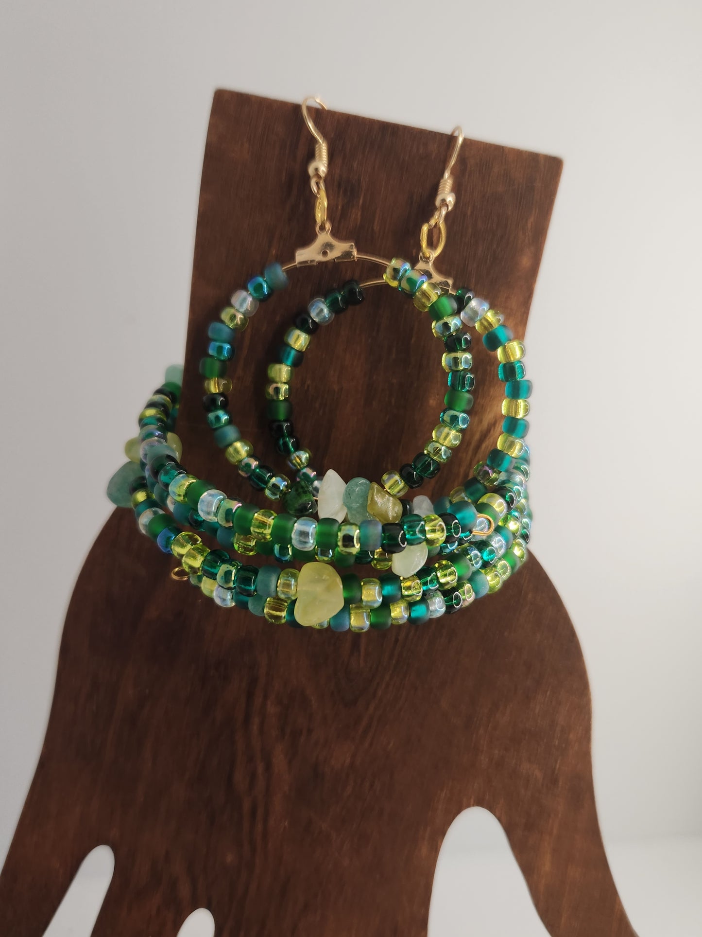 Beaded Earrings and Bracelet Set