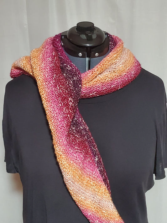 Knitted Crescent Shapped Scarf