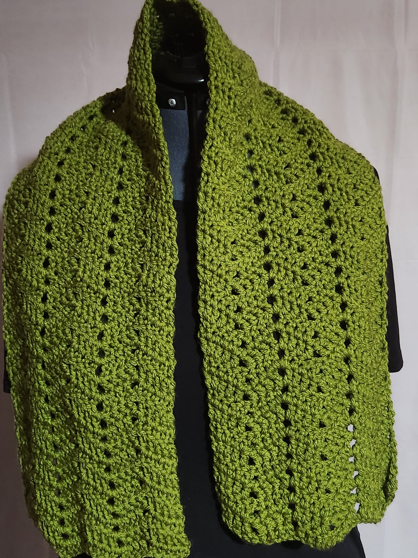 Zig Zag Green Scarf