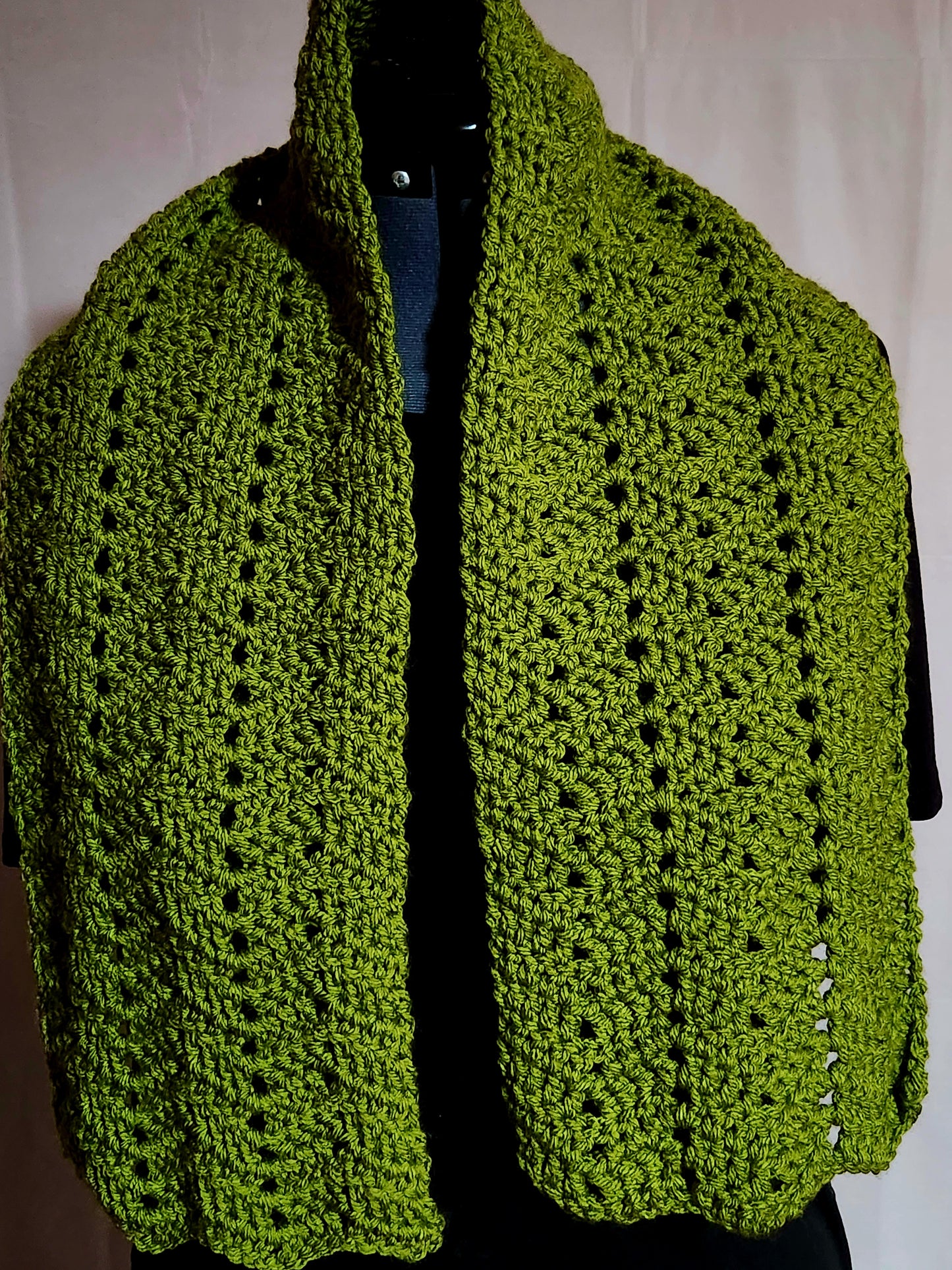 Zig Zag Green Scarf