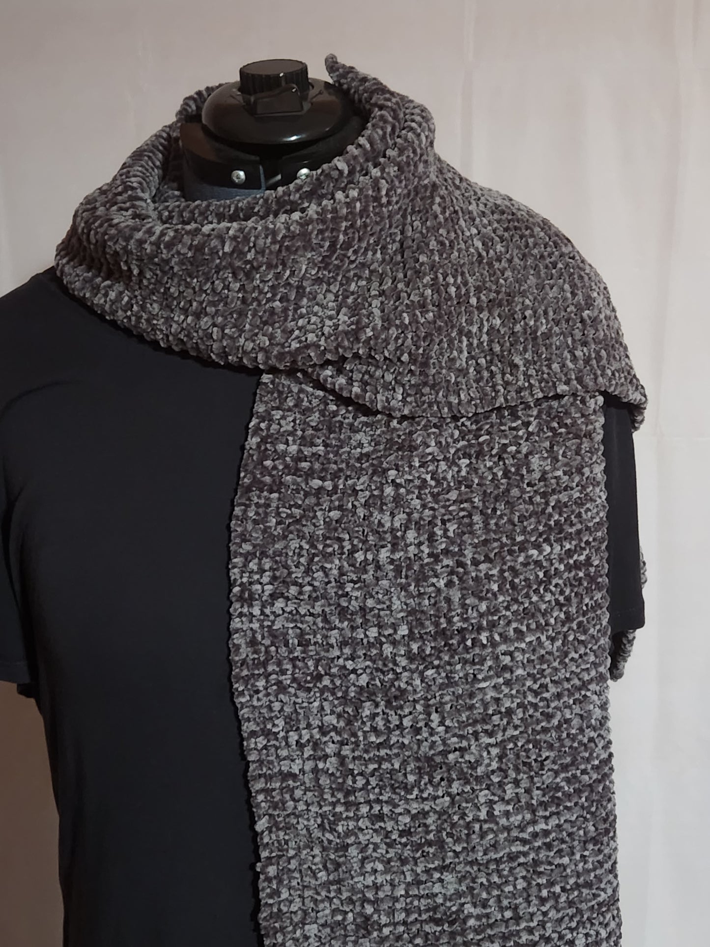 Oversized Grey Scarf